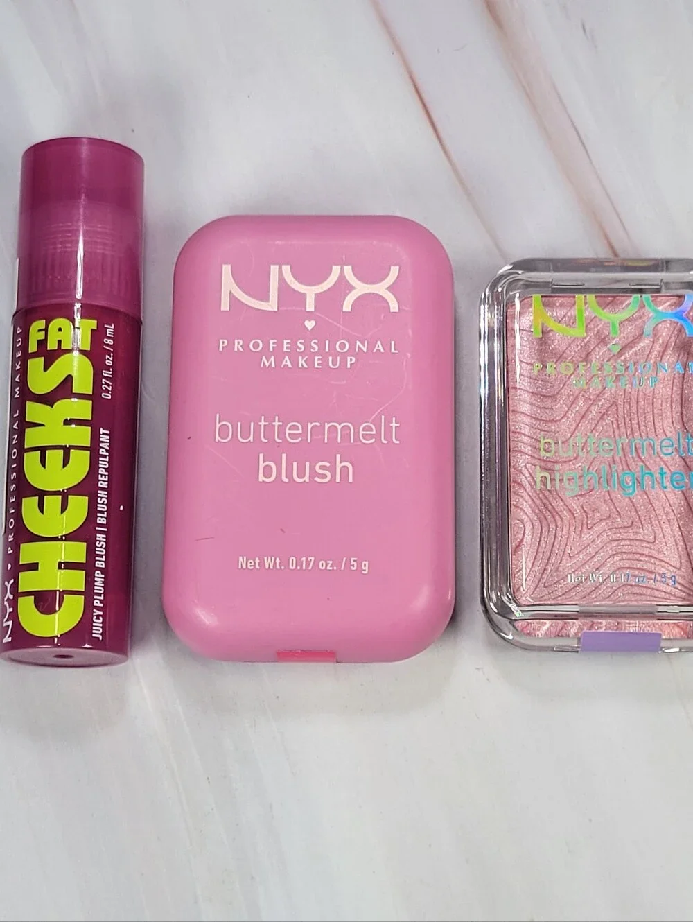 NYX Fat Cheeks Blush, Buttermelt Blush & Buttermelt Highlighter Bundle NEW!